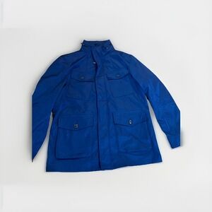 BANANA REPUBLIC Military Style Navy Blue Zip Up Jacket‎ Size Large